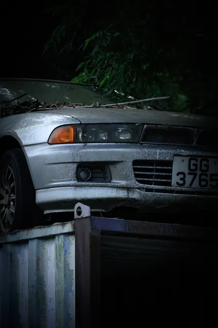 上水废弃轿车 9